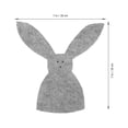 thumbnail image 3 of HONITANO Bunny Small Treats Bag Grey Fabric 4Pcs 7.1x7.1x0.08In, 3 of 11
