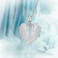 thumbnail image 5 of Angel Wings Necklace 925 Sterling Silver Guardian Angel Wings Pendant Necklace Birthstone Necklace for Women  Christmas Jewelry Gifts, 5 of 10