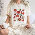 thumbnail image 4 of Women’s Short Sleeve Tomato Graphic T-Shirt – Cute Food-Inspired Tee with Hand-Drawn Garden Vegetables, Organic Farm Style, Summer Casual Top, Farmer's Market Aesthetic, 4 of 7