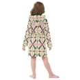thumbnail image 7 of FORMRS Niños Bathrobe Unisex Hooded Robe Soft Plush Pajamas Sleepwear, Size 4-6T, Pink Symmetrical Stars, 7 of 7