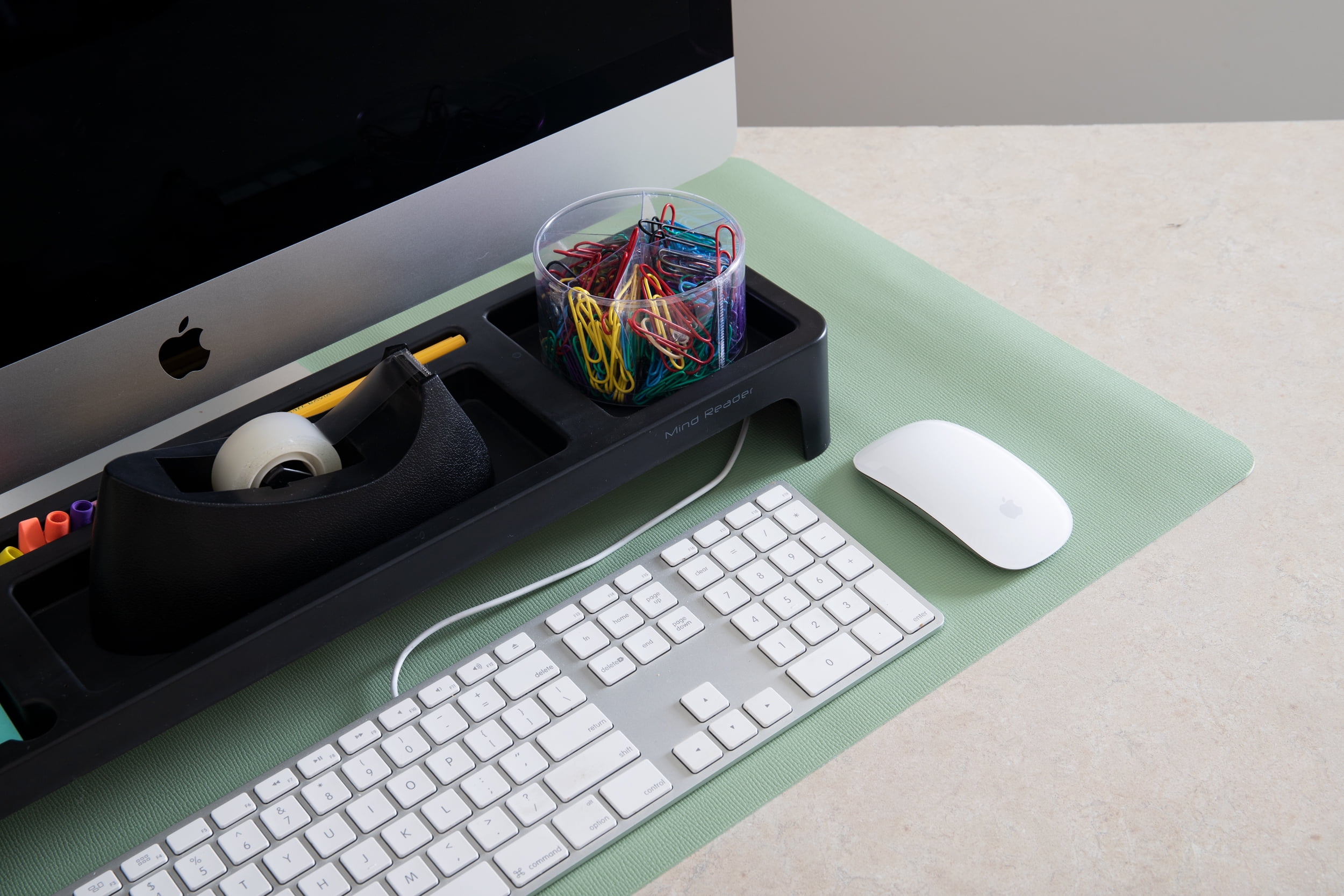 Mind Reader Office Desk Pad, Large Mousepad, Desk Protector, Non Slip Desk Mat, Desk Blotter