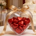 thumbnail image 5 of Clear Heart Ornaments Fillable, Valentine Ideas Heart Ornaments, 5/10/21 Pcs Clear Fillable Heart Ornament, DIY for Valentines Day Wedding Party, 5 of 7