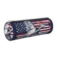 thumbnail image 1 of Easygdp Mallard Duck With American Flag para Estuche de Lápices Cilíndrico de Cuero con Cremallera, Organizador de Lápices de Cuero para Escuela, Oficina y Viajes, 1 of 6