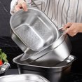 thumbnail image 3 of Juego de colador con recipiente de malla fina, escurridor para frutas y verduras de 23 cm, 3 of 8