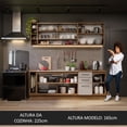 thumbnail image 5 of Cocina Integral Modular Completo Madesa Agata 220cm Marrón Crema, 5 of 5