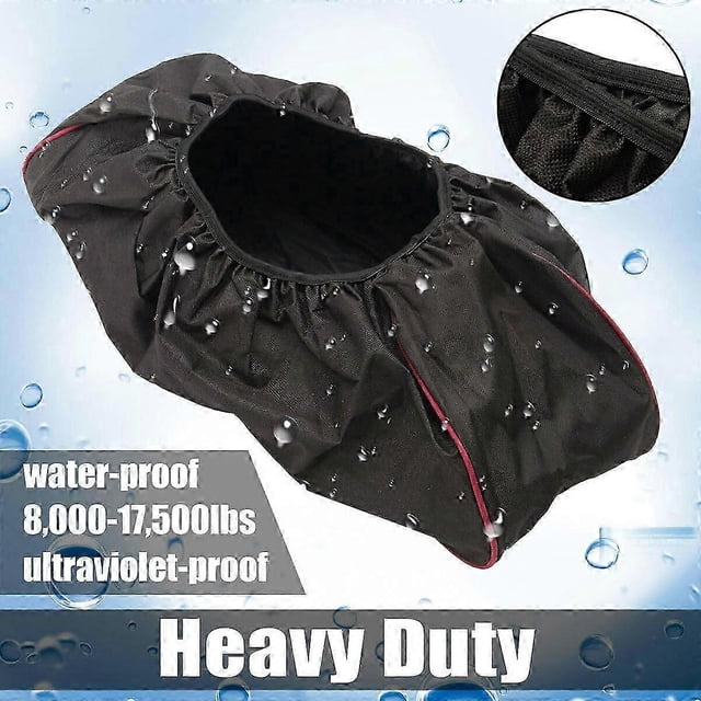 Winch Cover, Heavy Duty Waterproof Dust-Proof Winch Protection Cover, Ideal for Electric Winches, Indoor/Outdoor