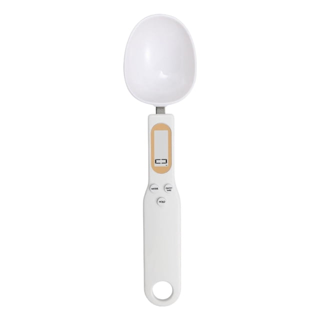 Báscula de alimentos Cuchara Báscula de cuchara digital Báscula electrónica de alta precisión Cabezal desmontable Blanco