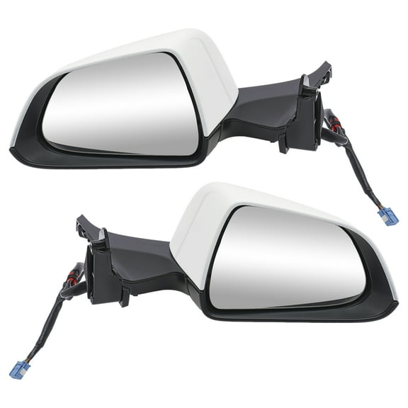 Electric Folding Side Mirror for 2021,2022,2023 and 2024 Tesla M3,Heated Rear View Mirrors Left Driver and Right Passenger Side Mirror White