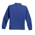 thumbnail image 6 of Port Authority Youth Long Sleeve Silk Touch Polo-XS (Royal), 6 of 6