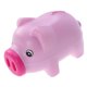 thumbnail image 1 of Alcancía de plástico con forma de cerdito, ideal para ahorrar dinero, regalo de cumpleaños y Navidad, decoración para habitación de niños y niñas (rosa y rojo), 1 of 7