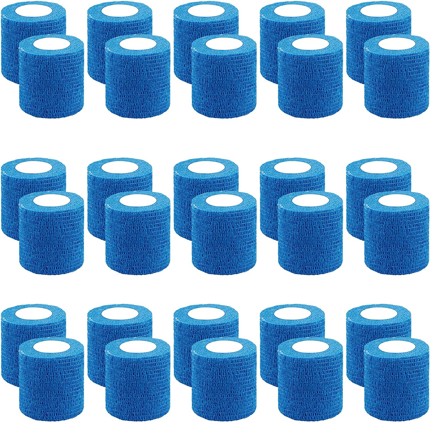 30 Rolls Self Adherent Wrap Stretch Bandages Self Adhesive Bandage Wrap 2 inch Self Stick