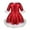 A Red, variant on TiaoBug Kids Girls Christmas Skating Dance Dress Shiny Glossy Metallic Tutu Skirt Dancewear