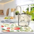 thumbnail image 5 of Yayeee Dish Drying Mat for Kitchen Counter 18"x24" Microfiber Absorbent Pad, Beige Apple Pattern, 5 of 7