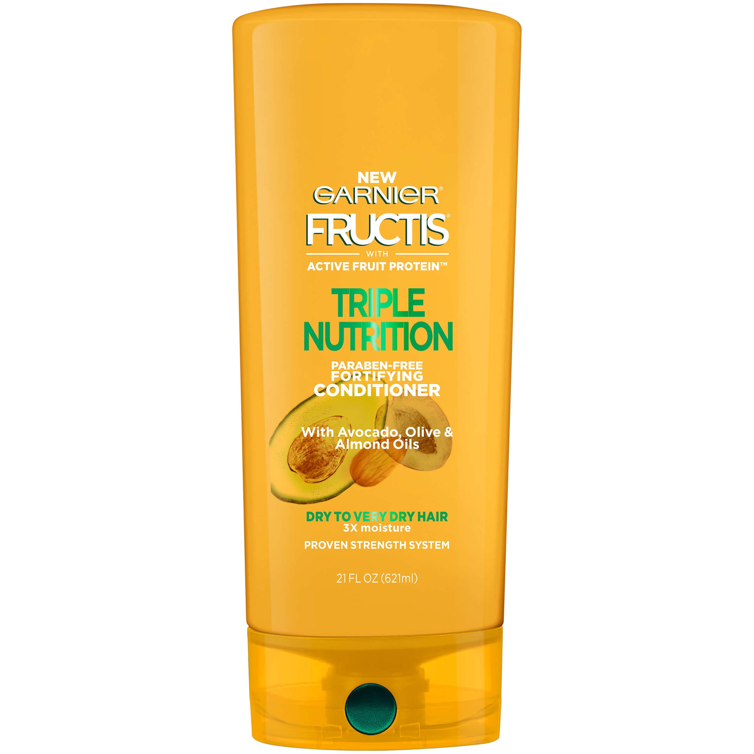 Garnier Fructis Triple Nutrition Conditioner, Dry to Very Dry Hair, 21