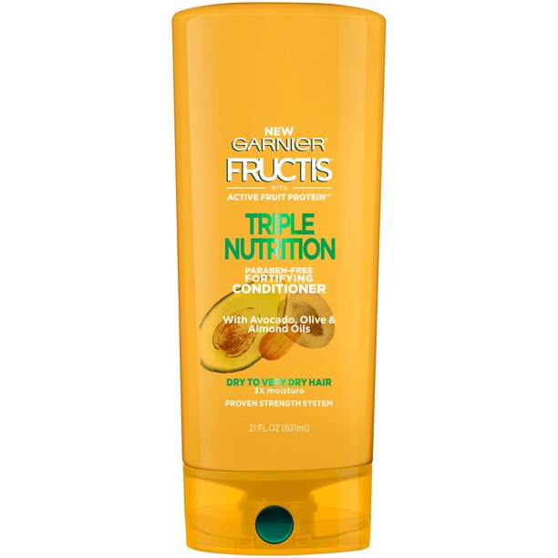 Garnier Fructis Triple Nutrition Conditioner, Dry to Very Dry Hair, 21