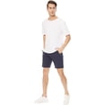thumbnail image 3 of Taigaofy Mens Shorts Casual Drawstring Zipper Pockets Elastic Waist Workout Shorts for Men Cationnavy 42, 3 of 8