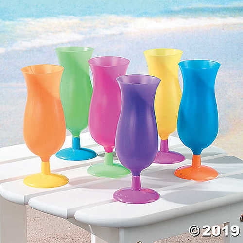 Neon Plastic Hurricane Glasses