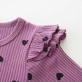 thumbnail image 4 of UAYOTSE Baby Girl Clothes Infant Newborn Outfits Romper Pants Cute Bow Headband Hat Sets for Baby Girls,Sizes 6-9 Months, 4 of 6