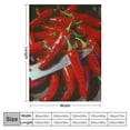 thumbnail image 4 of PRATYUS Chili Peppers Blanket Throw Super Soft and Cozy Blankets for Home Decoration, Couch, Bed, Sofa Small for Kids for All Seasons  40x50in, 4 of 6