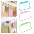 thumbnail image 3 of Multifunctional Free Towel Holder Drilling Plastic Hanging Cabinet Door Towel Ring Rack Storage Holder Rail Organizer Bathroom, 3 of 7