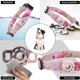 thumbnail image 3 of Collar para gato - Collar para gato con estampado digital L-Rose con soporte para Airtag y hebilla de seguridad, collar personalizado para gato, 3 of 5