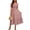 Pink, variant on WRFWUL Womens Vintage Floral Midi Dress Puff Sleeve Square Neck Smocked Waist Tiered Ruffle Hem Flowy A Line Dress