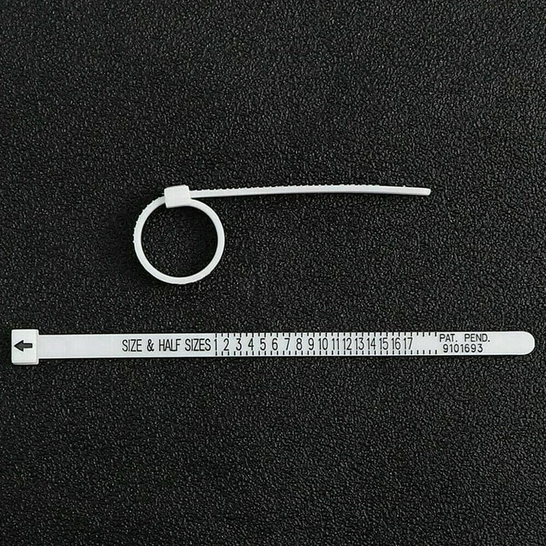 Xianrenge Ring Sizer Measuring Tool Reusable Finger Size Gauge Jewelry  Sizing Tool 1-17 Usa Rings Size, Black & Black