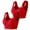 Red, variant on FhsagQ Bra Women Bras Exposed Nipple 2 Pieces Lace Bra Plus Size Bra Women Underwear Bralette Crop Top Female Bra Large Tube Top Female Push up Brassiere Laced Bra Red XL