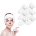 thumbnail image 1 of 6 unidades de cintas cosméticas para el cabello con velcro, diadema de spa, banda protectora para el cabello seco a mano para ducha, maquillaje y cosméticos, 1 of 5
