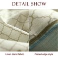 thumbnail image 3 of Rectangle Tablecloth Linen Polyester Fabric Decorative Rectangle Floral Printed Pattern Geometry Design Table Cover for Kitchen Dining Tabletop 54" x 72", 3 of 6