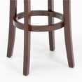 thumbnail image 4 of Bowery Hill 31" Transitional Wood Backless Swivel Bar Stool in Cherry, 4 of 4