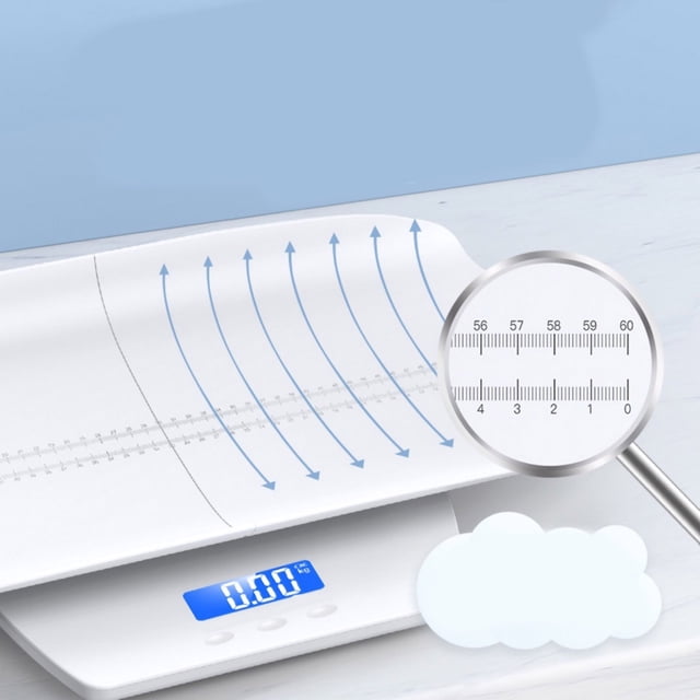 Báscula de peso para altura del bebé, báscula digital para bebés, báscula multifuncional para niños pequeños, báscula para bebés, construcción robusta
