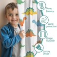 thumbnail image 3 of Blackout Kids Curtains,White Cartoon Dinosaurs Pattern Childrens Insulated Curtains Set Of 2,Bedroom Essentials,Toddler Room Decor 52"x63", 3 of 5