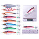 thumbnail image 2 of Cebo de pesca de camarones de madera con vientre redondo de 10 cm y 9,6 g, anzuelo de calamar de 8 colores, 2 of 3