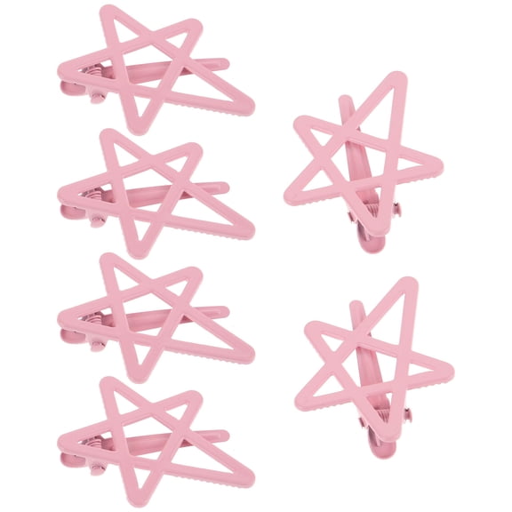 OULII 6Pcs Hair Accessories for Teens Star Clips Decorative for Daily Use