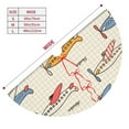 thumbnail image 5 of Kll 36" Christmas Tree Skirt Striped Vintage Planes Xmas Tree Skirts Mat For New Year Xmas Holiday Party Indoor Outdoor Home Decoration, 5 of 9