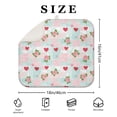 thumbnail image 4 of Pioneer Flower Floral Print Pattern Kitchen Dish Drying Mat 1 Pack, Ultra Absorbent Microfiber Drainer Mat, 16"x18", 4 of 6