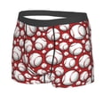 thumbnail image 5 of Goofa Cute Baseball Printed Men's Boxer Briefs Underwear, Moisture-Wicking Underwear, Trunk,Soft and Breathable Cotton Underwear-Small, 5 of 9