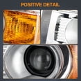 thumbnail image 3 of Chrome Amber For 2015 2016 2017 2018 2019 GMC Sierra 2500HD Headlights Assembly, 3 of 15