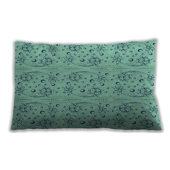 Ahgly Company Outdoor Rectangular Contemporary Lumbar Throw Pillow, 13 inch by 19 inch