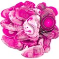 thumbnail image 1 of Fuchsia Agate Light Table Slices, June&Ann 10 Pcs Irregular Polished Agate Slab Cards Healing Crystals Geode Stones for Home Decoration & Jewelry Making, 1 of 4