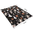 thumbnail image 4 of Halloween Ghosts Pumpkins and Stars Blanket,Comfortable Soft Flannel Throw Blanket,All Season,Warm Lightweight Blankets for Sofa Bed Couch Living Room Chair,60"x80", 4 of 4