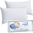 thumbnail image 2 of Continental Bedding P550-Med-Q2 Bed Pillow, Queen (Pack of 2), White 2 Count, 2 of 9