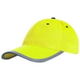 thumbnail image 2 of High Visibility Reflective Baseball Cap Safety Fluorescent Cap for Women Men Yellow, 2 of 8