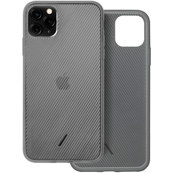 Native Union Clic View Case for iPhone 11 Pro Max - Transparent Textured Case Lightweight & Form-Fitting Protection with Uniquely Tactile Ribbed Texture – Compatible with iPhone 11 Pro Max (Smoke)