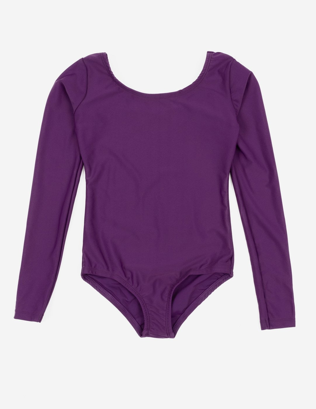 Leveret Kids Long Sleeve Leotard Dark Purple S (6-8) - Walmart.com
