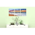 thumbnail image 5 of 3 Panels Beach Home Beach Decor for Home Beach Art Colorful Ocean Beach Kitchen Decor Sunrise Beach Wall Decor for Home Beach Wall Art Beach Room Decor Wall Decor 12" x 16" x 3 Pieces, 5 of 6