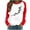 Red-2, variant on Aofany Women Valentines Day Pullover Sweatshirts Long Sleeve Love Heart Sweater Crewneck Casual Tops T-Shirts, Valentine's Day Shirts for Women