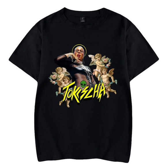 Tokischa Casual Short Sleeve T-shirts Men Women Harajuku Singer Streetwear Printing Trend