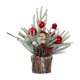 thumbnail image 1 of Árbol de Navidad de mesa, árbol de Navidad de escritorio, mini árbol de Navidad artificial. Rodaja de madera, 1 of 6